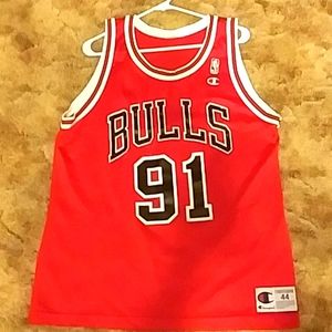 Champion  Dennis Rodman Chicago Bulls Jersey
